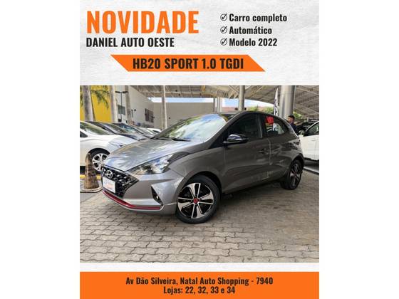 HYUNDAI HB20 1.0 TGDI FLEX SPORT AUTOMÁTICO HYUNDAI HB20 1.0 TGDI FLEX SPORT AUTOMÁTICO